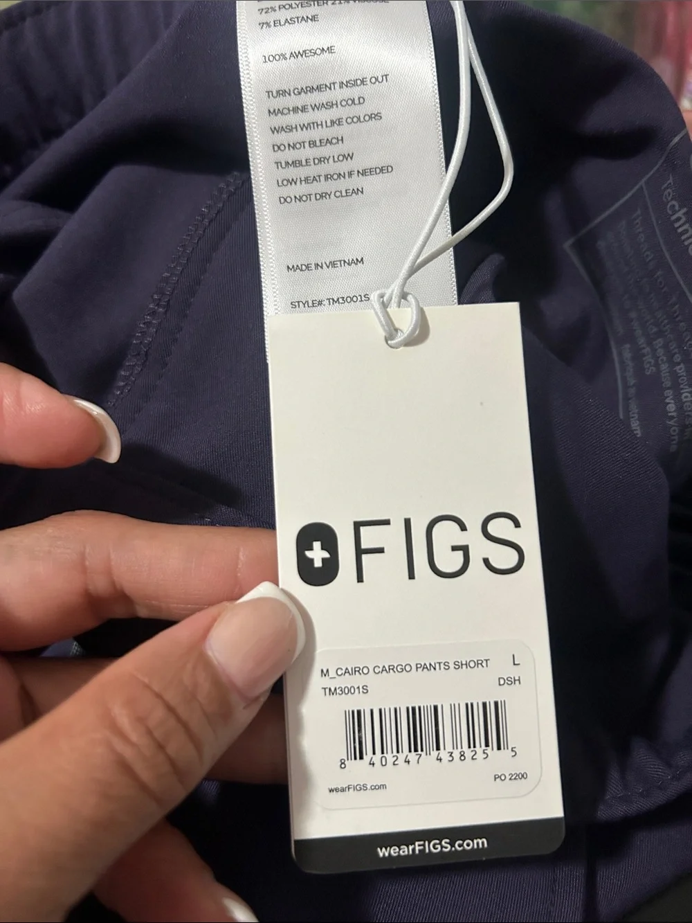 Figs Mens Cairo Straight-Leg Scrub Trouser™ Pants Short Large